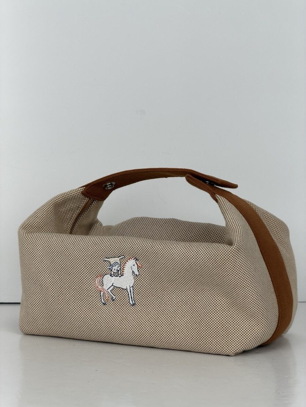 Hermes Bride-A-Brac Cabriolet Large Baby Bag Travel Organizer in Canvas YU1